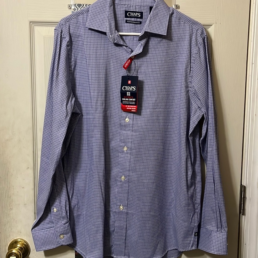 Chaps Blue & purple Button Down